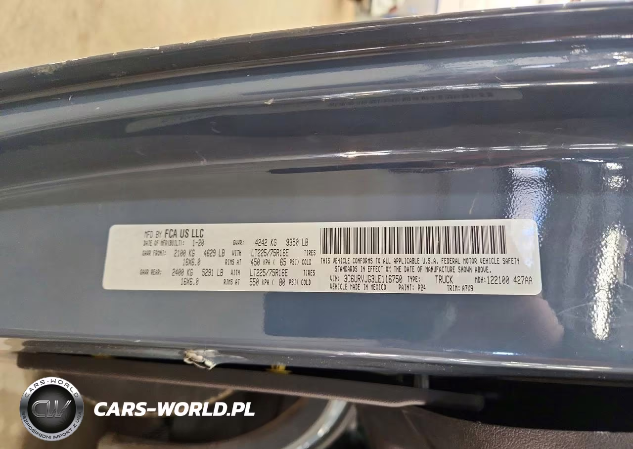 2020 Ram Promaster 3500 3500 High VIN:3C6URVJG3LE116750 - 13