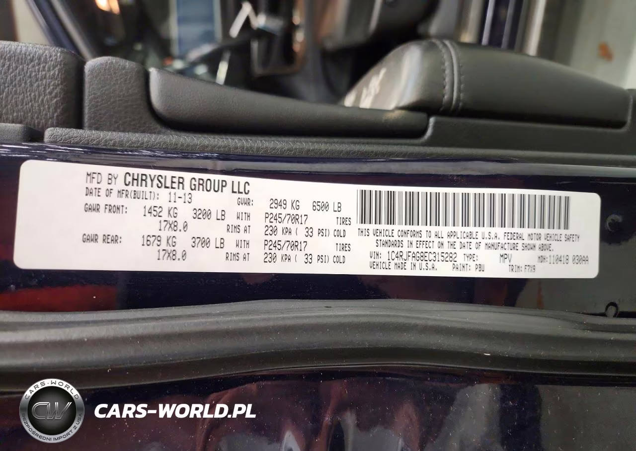 2014 Jeep Grand Cherokee Laredo VIN:1C4RJFAG8EC315282 - 13