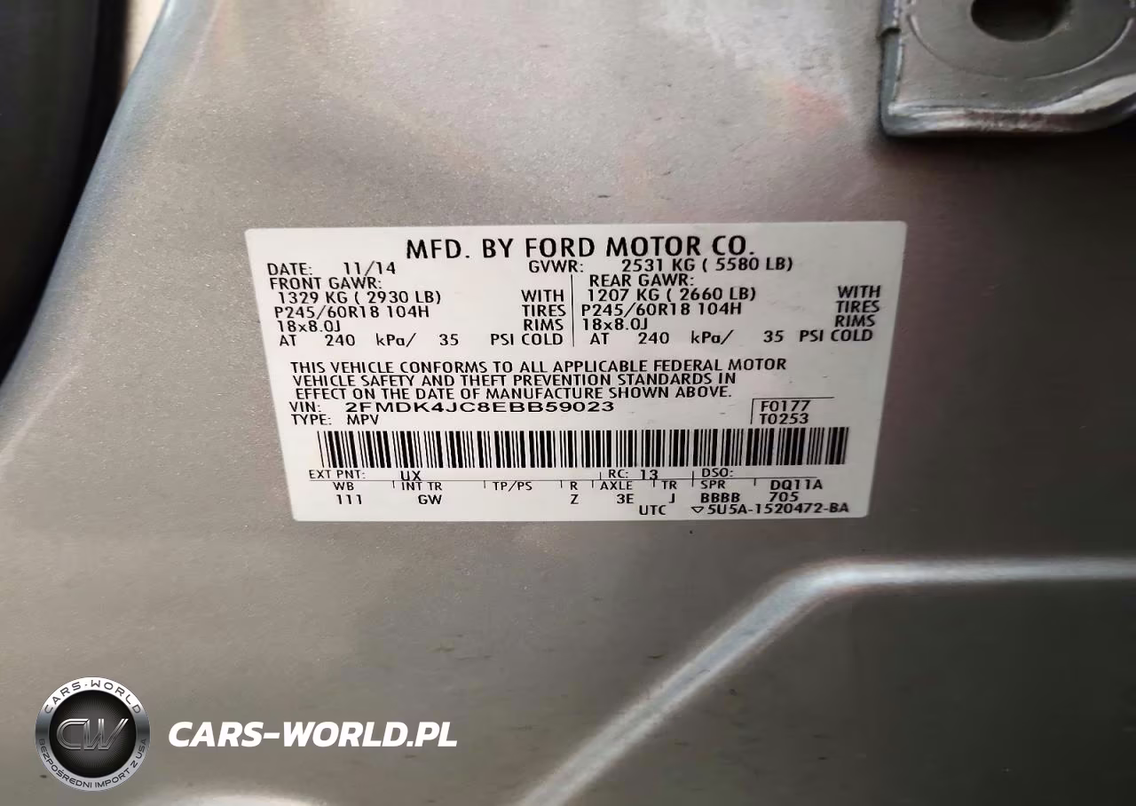 2014 Ford Edge Sel VIN:2FMDK4JC8EBB59023 - 13