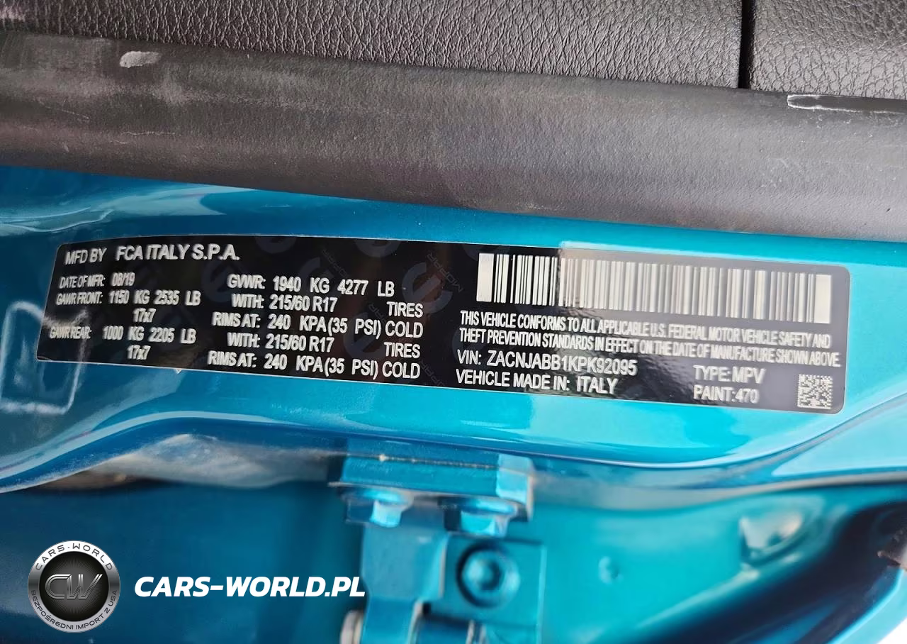 2019 Jeep Renegade Latitude VIN:ZACNJABB1KPK92095 - 13