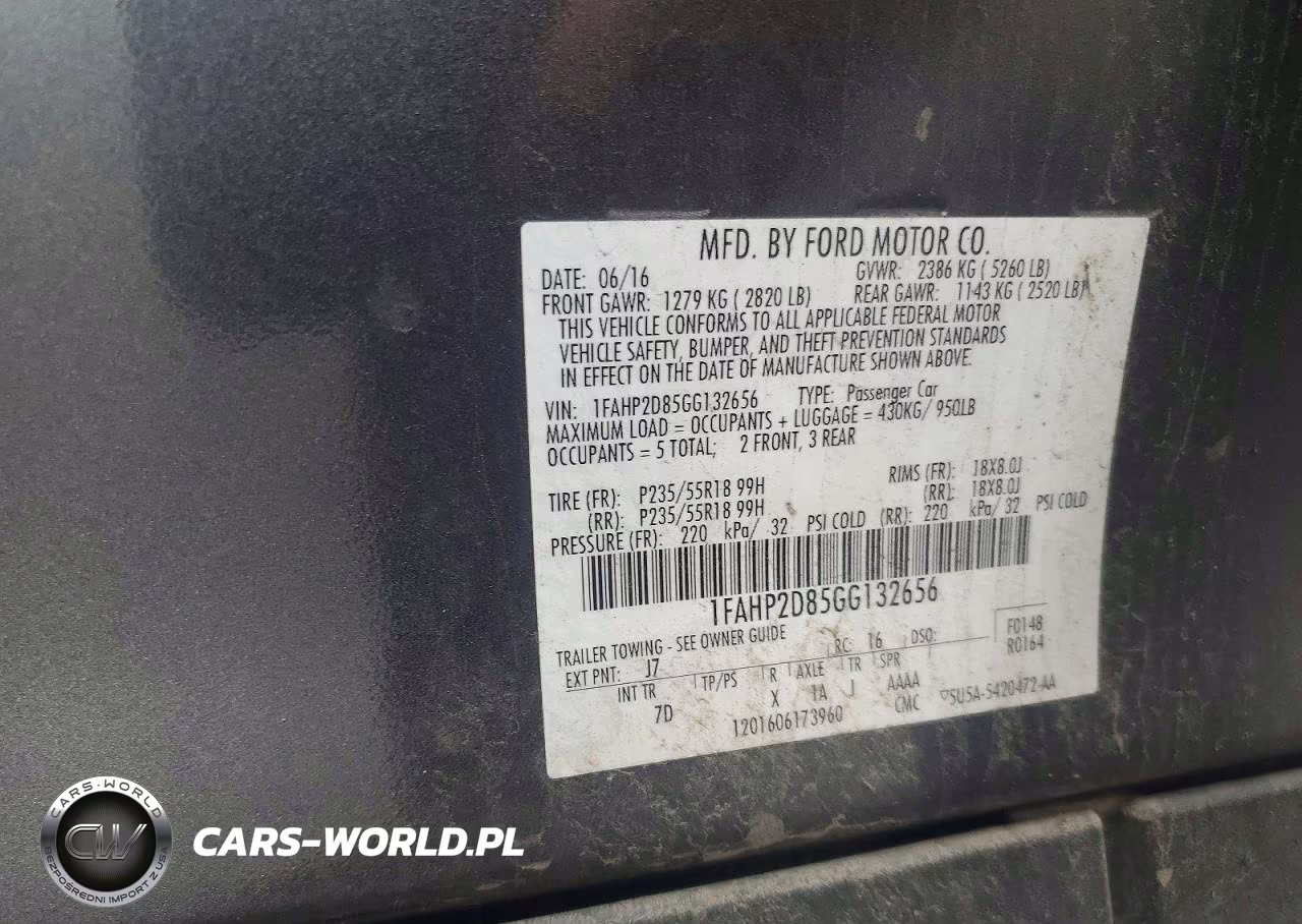 2016 Ford Taurus Se VIN:1FAHP2D85GG132656 - 12