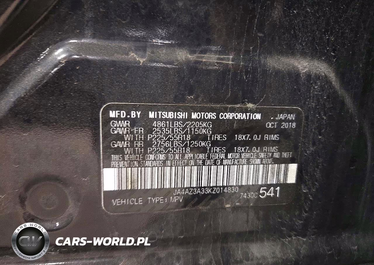 2019 Mitsubishi Outlander Sel VIN:JA4AZ3A33KZ014830 - 14