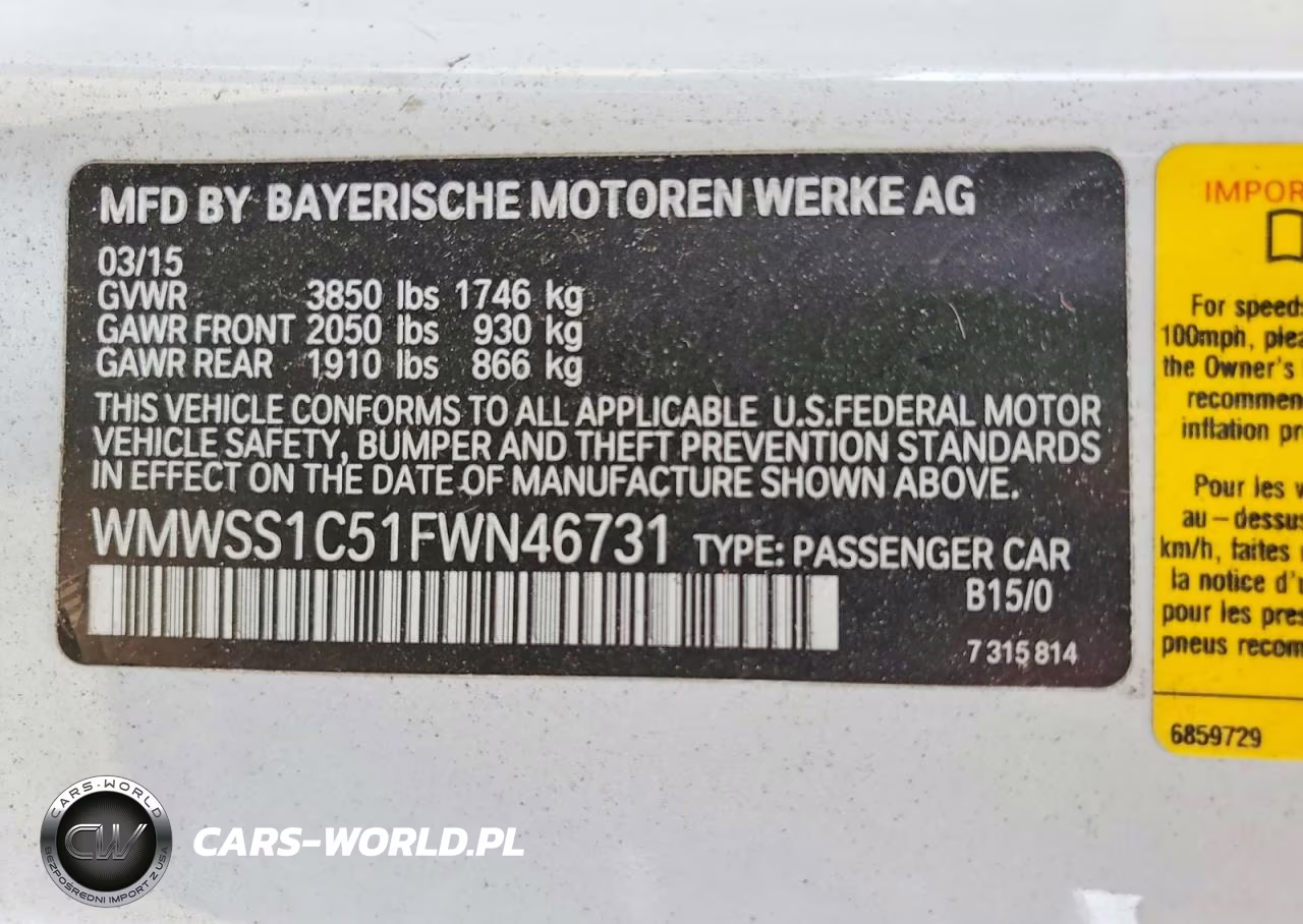 2015 Mini Cooper Paceman VIN:WMWSS1C51FWN46731 - 12