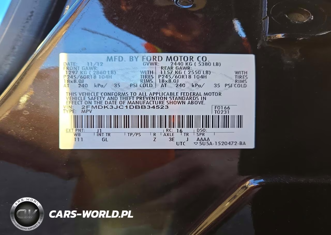 2013 Ford Edge Sel VIN:2FMDK3JC1DBB34523 - 14