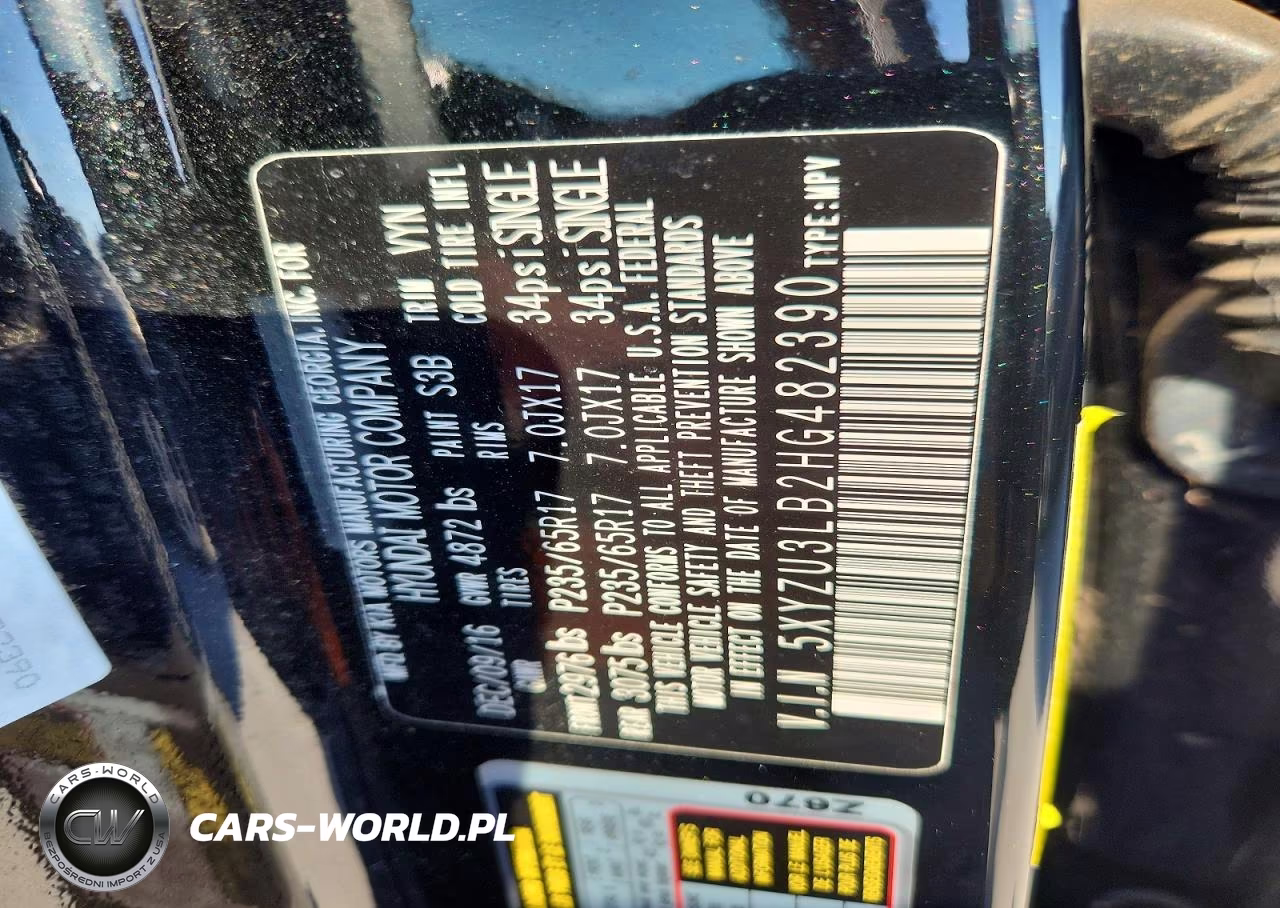 2017 Hyundai Santa Fe Sport 2.4L VIN:5XYZU3LB2HG482390 - 13