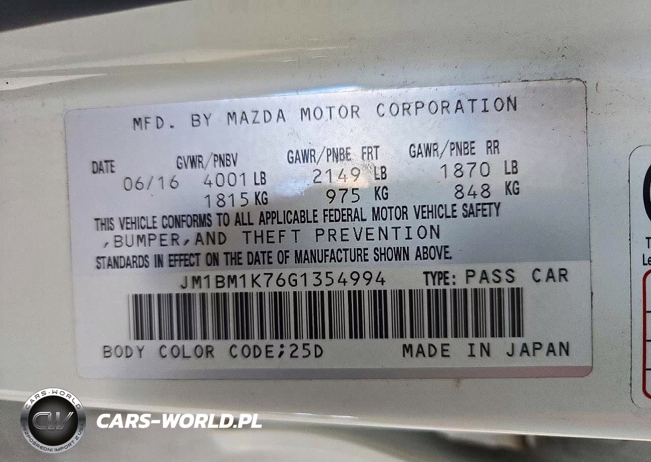 2016 Mazda 3 Sport VIN:JM1BM1K76G1354994 - 12