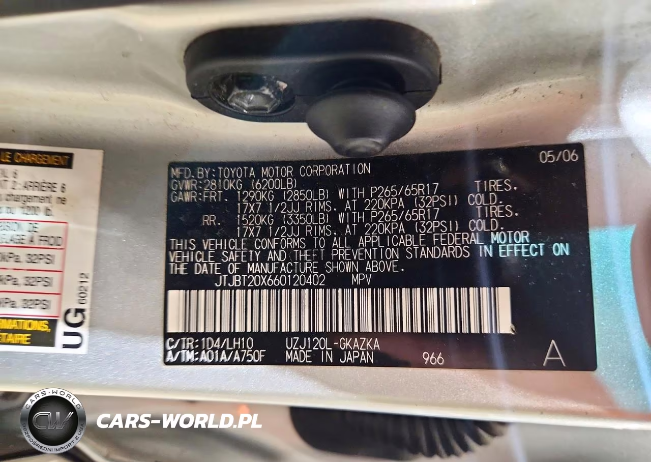 2006 Lexus Gx 470 VIN:JTJBT20X660120402 - 13