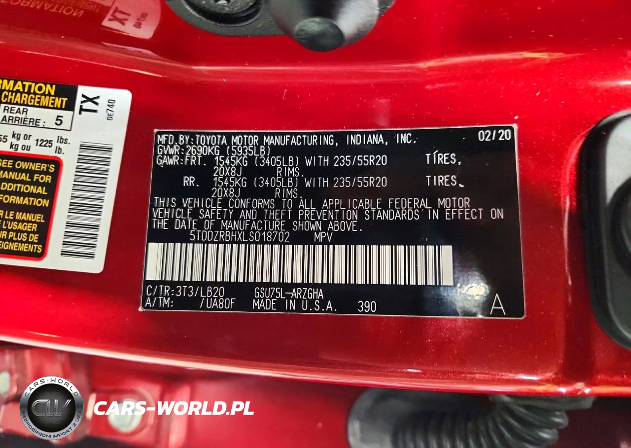 2020 Toyota Highlander Limited VIN:5TDDZRBHXLS018702 - 13