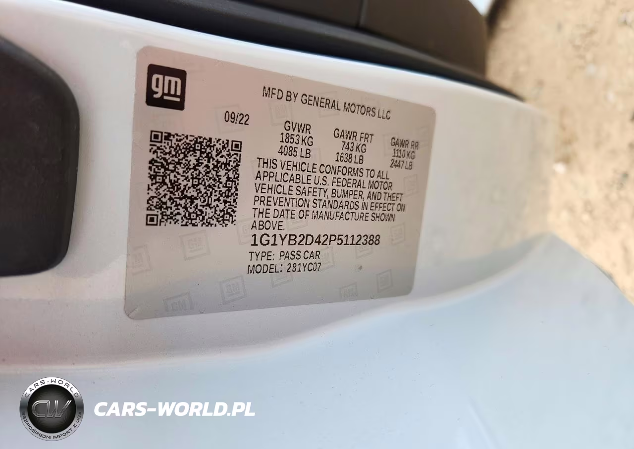 2023 Chevrolet Corvette Stingray 2Lt VIN:1G1YB2D42P5112388 - 12