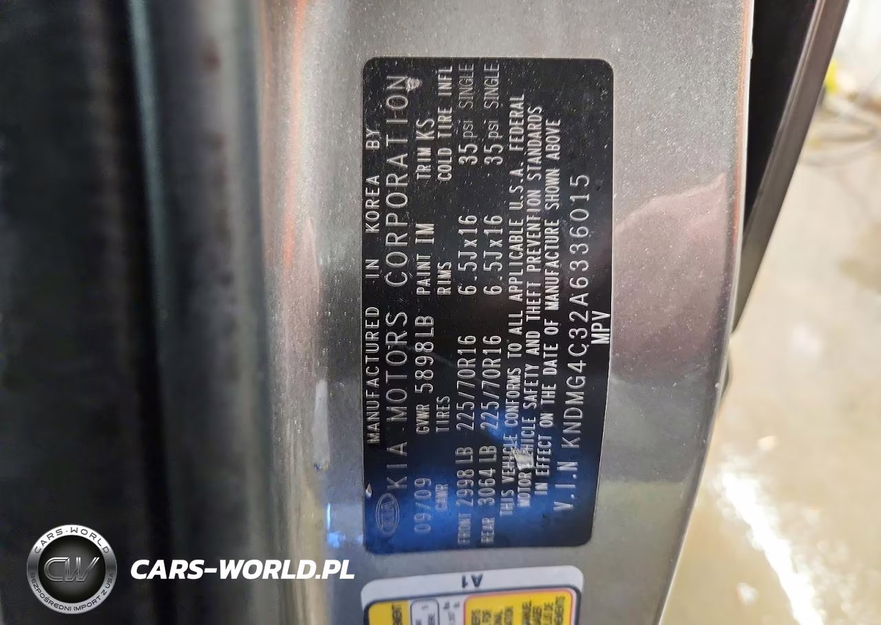 2010 Kia Sedona Lx VIN:KNDMG4C32A6336015 - 14