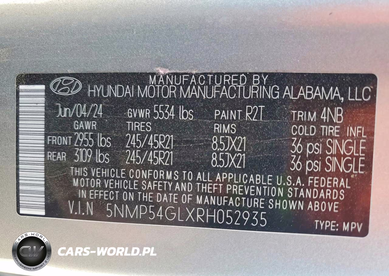 2024 Hyundai Santa Fe Calligraphy VIN:5NMP54GLXRH052935 - 13