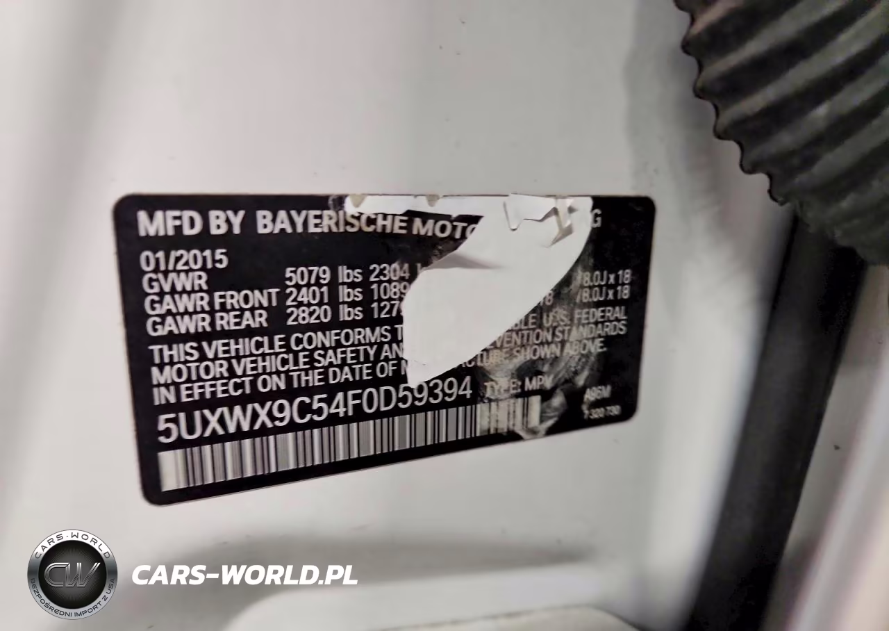 2015 BMW X3 xDrive28I VIN:5UXWX9C54F0D59394 - 13