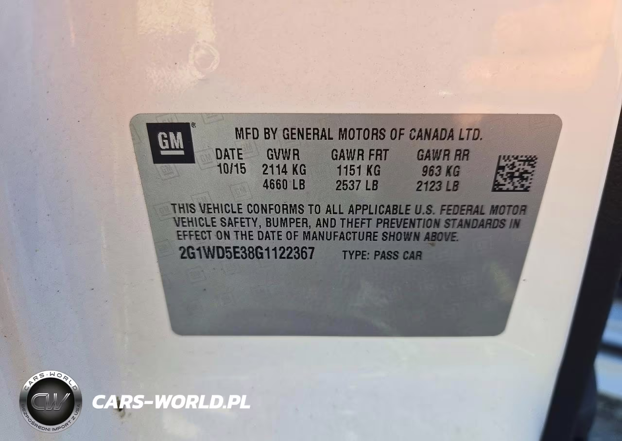 2016 Chevrolet Impala Limited Police VIN:2G1WD5E38G1122367 - 12