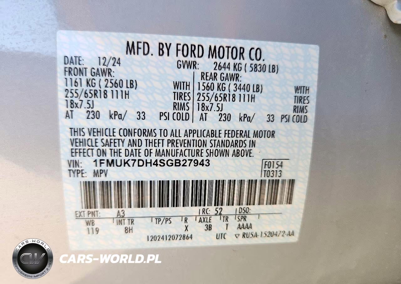2025 Ford Explorer Active VIN:1FMUK7DH4SGB27943 - 13