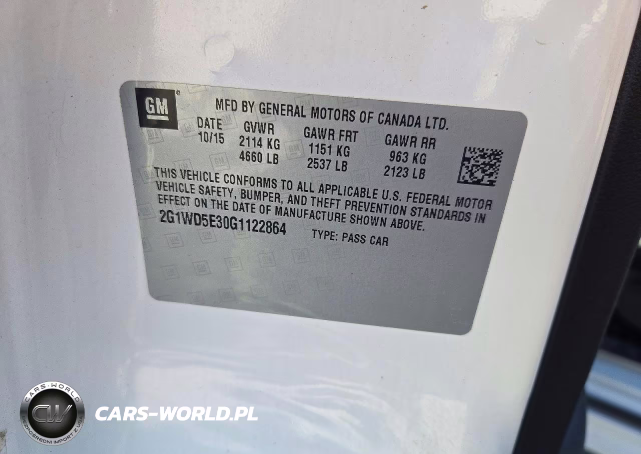 2016 Chevrolet Impala Limited Police VIN:2G1WD5E30G1122864 - 12