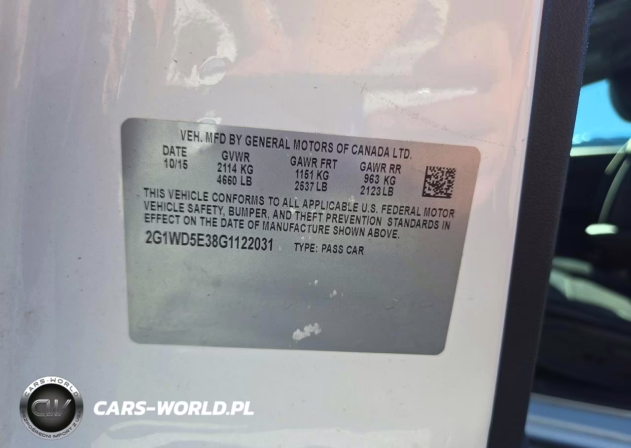 2016 Chevrolet Impala Limited Police VIN:2G1WD5E38G1122031 - 12