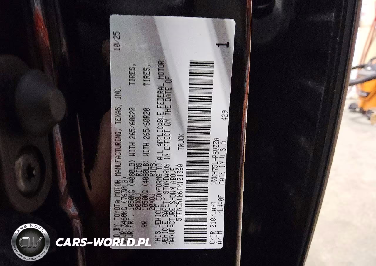 2026 Toyota Tundra Platinum Hv VIN:5TFNC5DB6TX121360 - 12