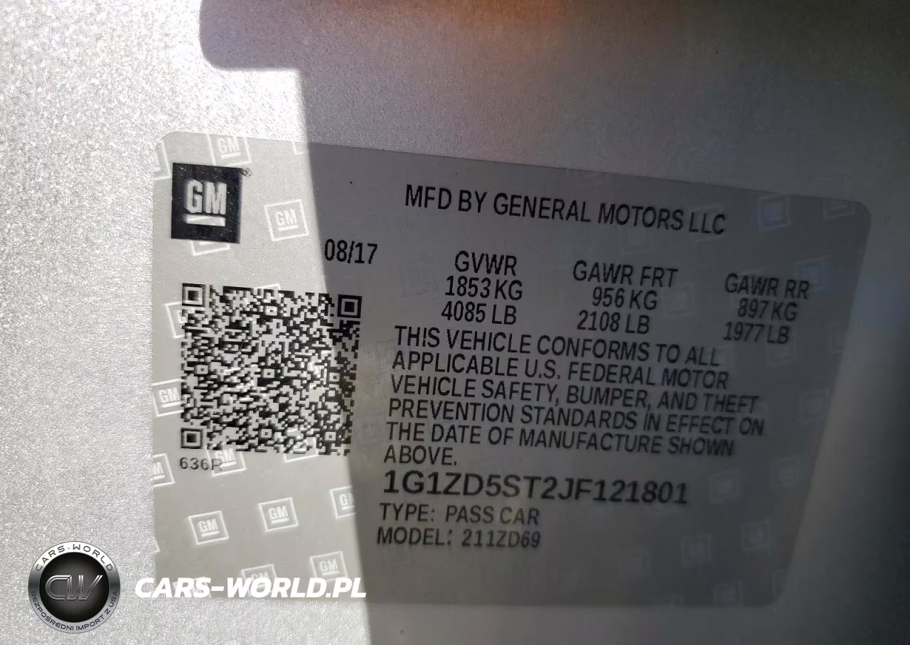 2018 Chevrolet Malibu Lt VIN:1G1ZD5ST2JF121801 - 12