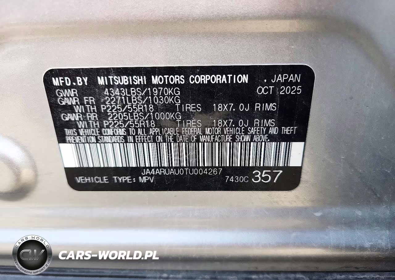2026 Mitsubishi Outlander Sport Se Awd VIN:JA4ARUAU0TU004267 - 13