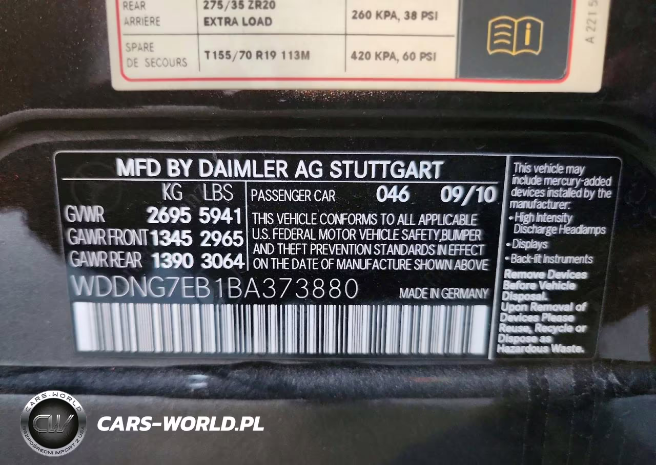 2011 Mercedes-Benz S 63 Amg VIN:WDDNG7EB1BA373880 - 12