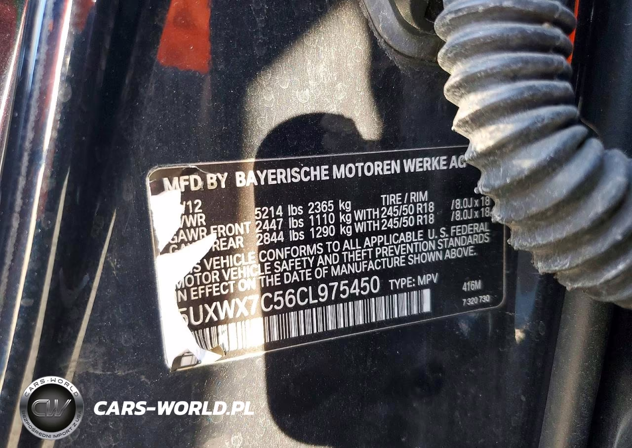 2012 BMW X3 xDrive35I VIN:5UXWX7C56CL975450 - 13