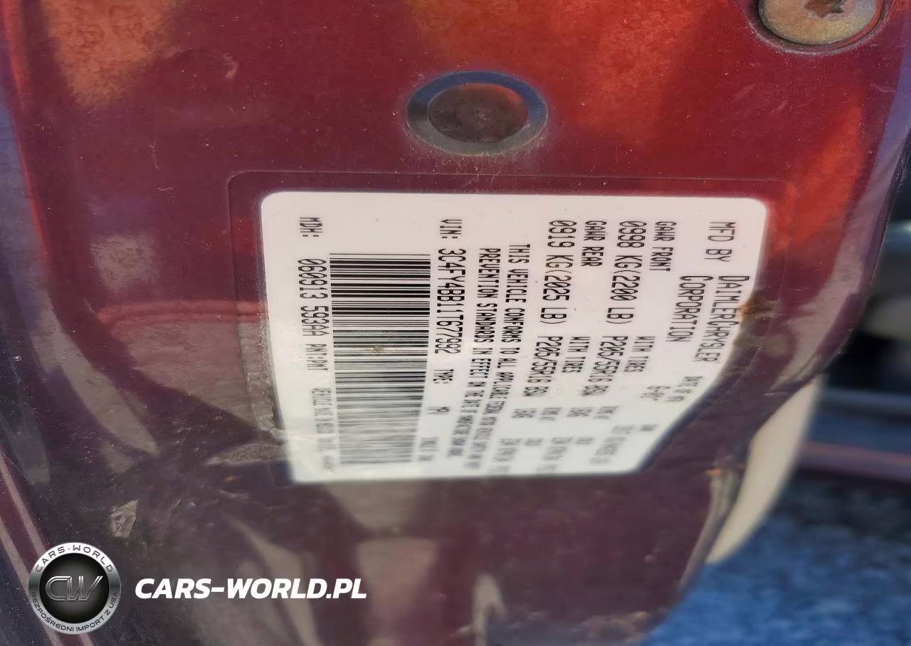 2001 Chrysler Pt Cruiser VIN:3C4FY4BB11T677992 - 13