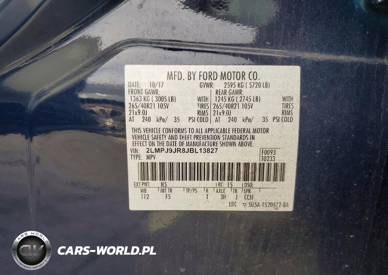 2018 Lincoln Mkx Black Label VIN:2LMPJ9JR8JBL13827 - 14