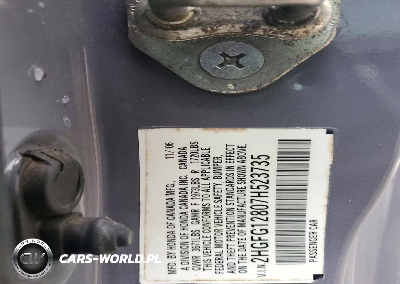 2007 Honda Civic Ex VIN:2HGFG12807H523735 - 12