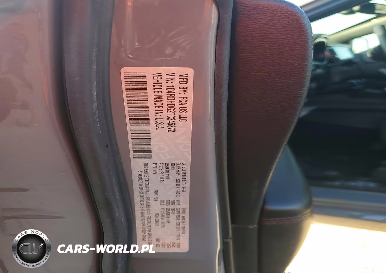 2026 Dodge Durango Gt VIN:1C4RDHDG2TC245872 - 13
