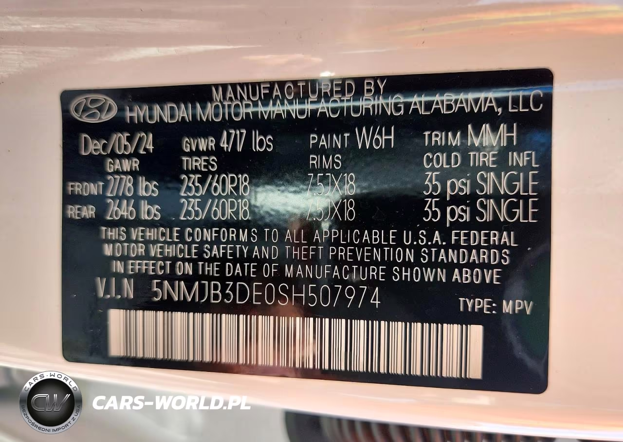 2025 Hyundai Tucson Sel VIN:5NMJB3DE0SH507974 - 13