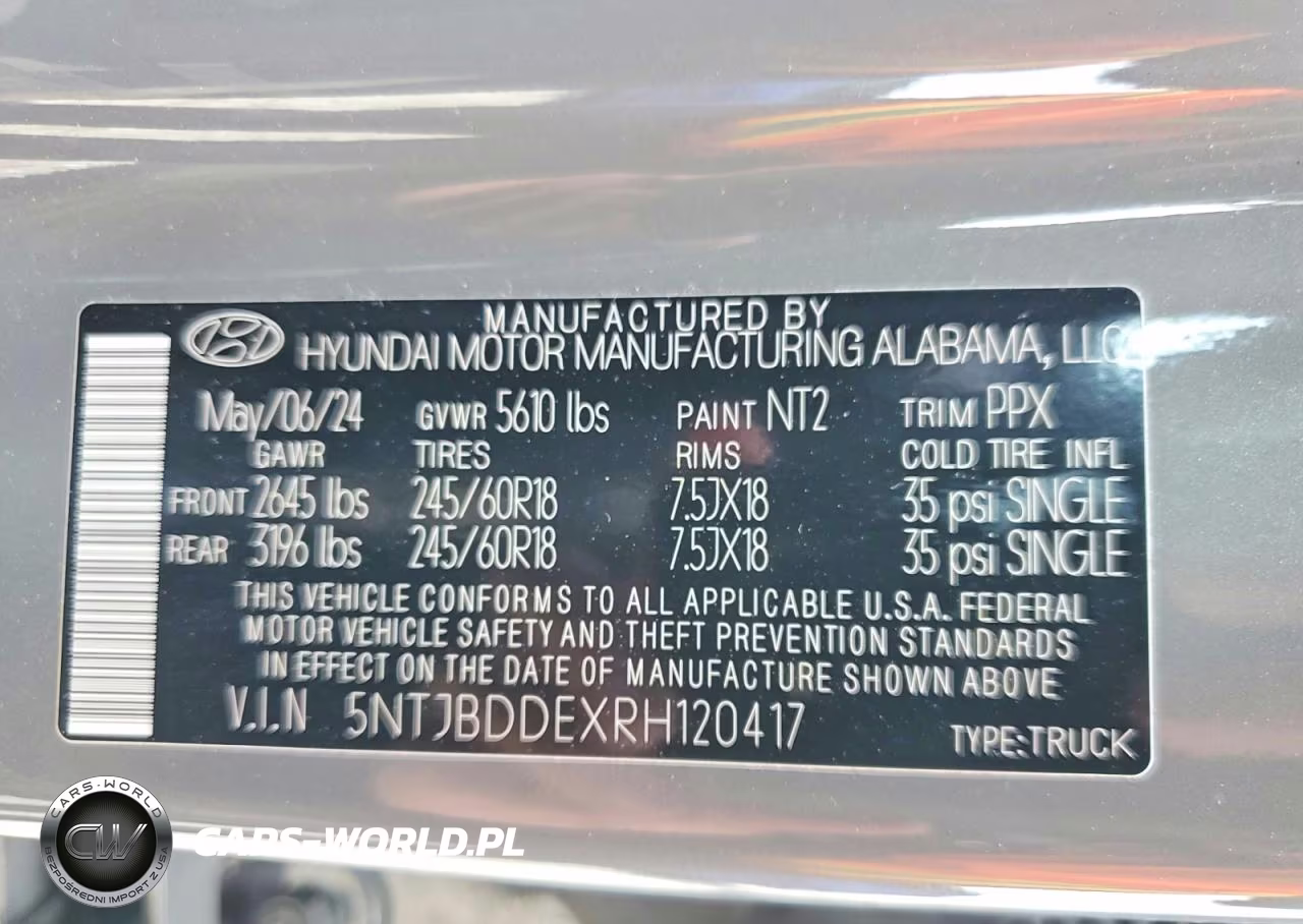 2024 Hyundai Santa Cruz Sel VIN:5NTJBDDEXRH120417 - 12