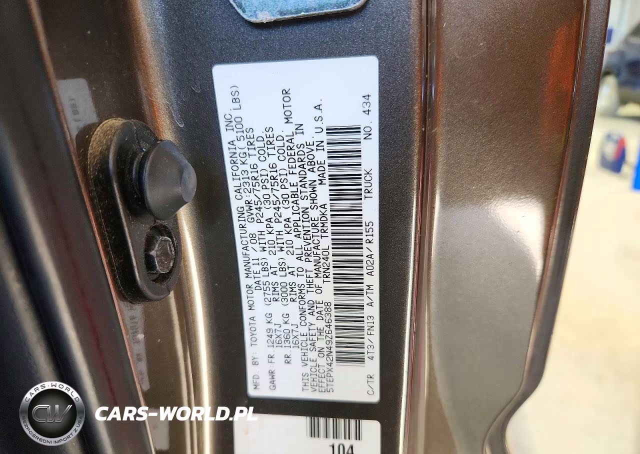 2009 Toyota Tacoma Base VIN:5TEPX42N49Z646388 - 12