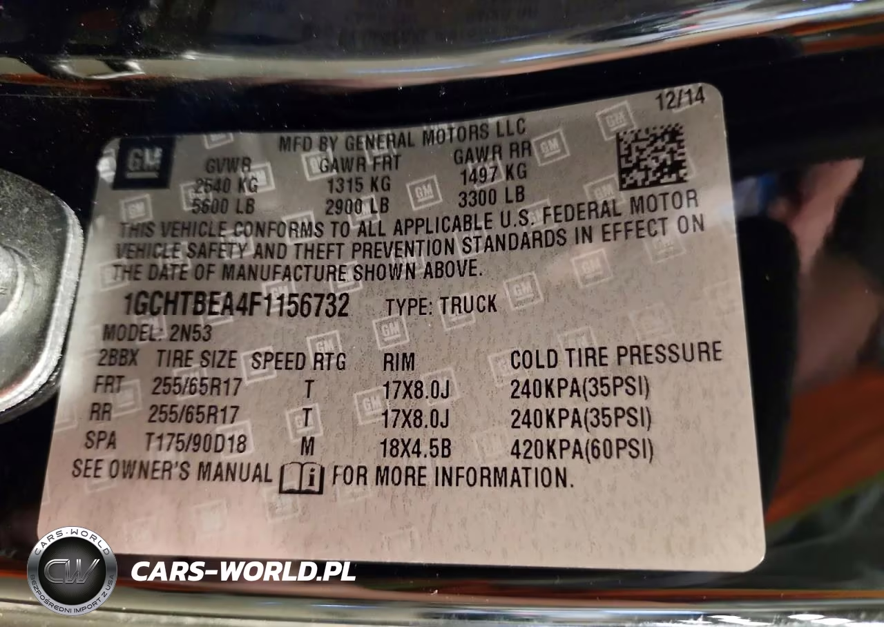 2015 Chevrolet Colorado Lt VIN:1GCHTBEA4F1156732 - 12
