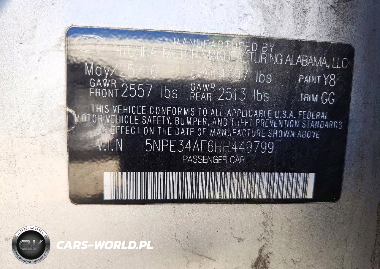 2017 Hyundai Sonata Limited VIN:5NPE34AF6HH449799 - 12