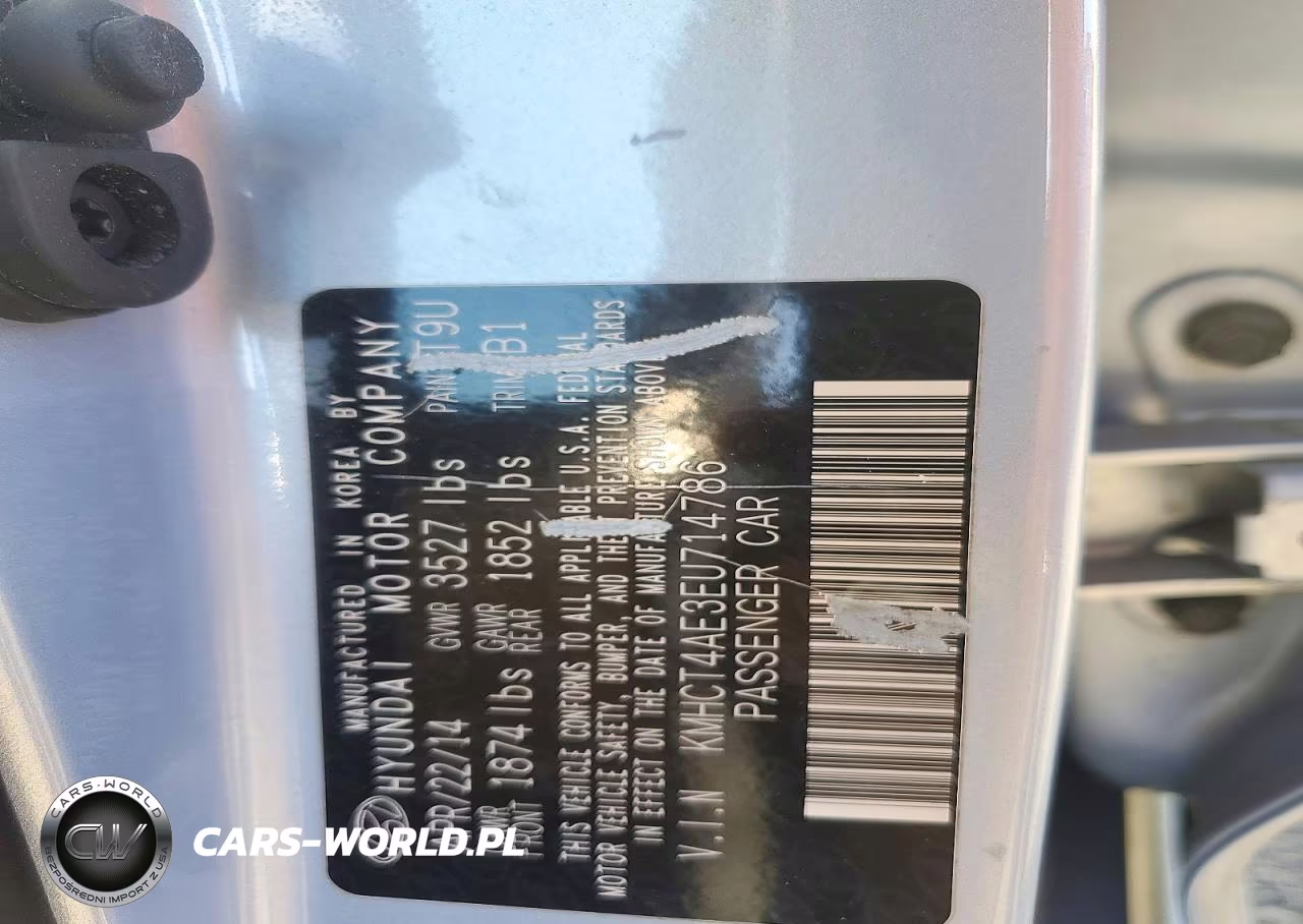 2014 Hyundai Accent Gls VIN:KMHCT4AE3EU714786 - 12