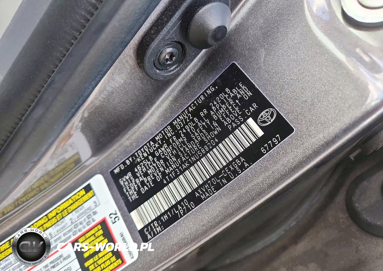 2022 Toyota Camry Xle VIN:4T1F31AK1NU588204 - 13