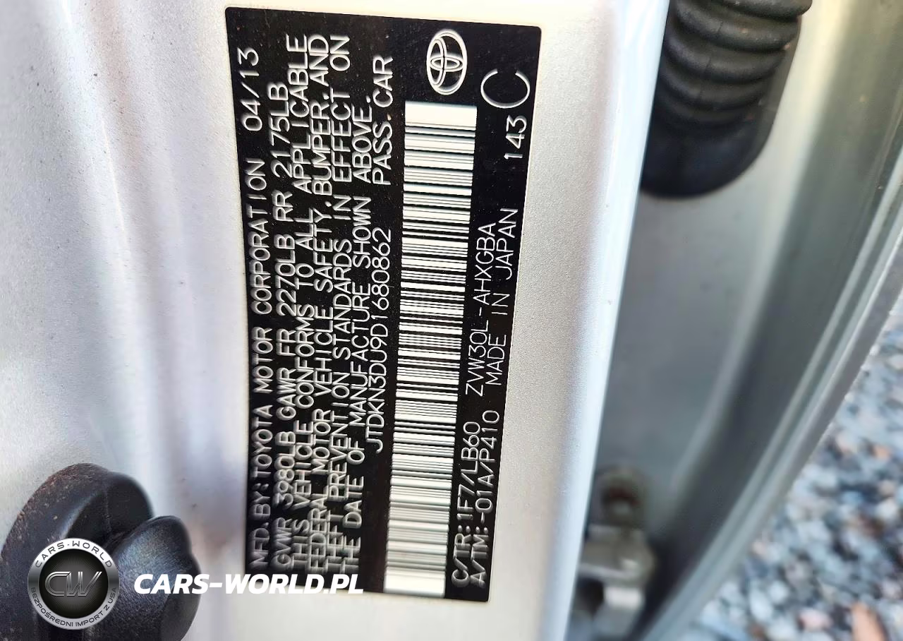 2013 Toyota Prius Five VIN:JTDKN3DU9D1680862 - 12