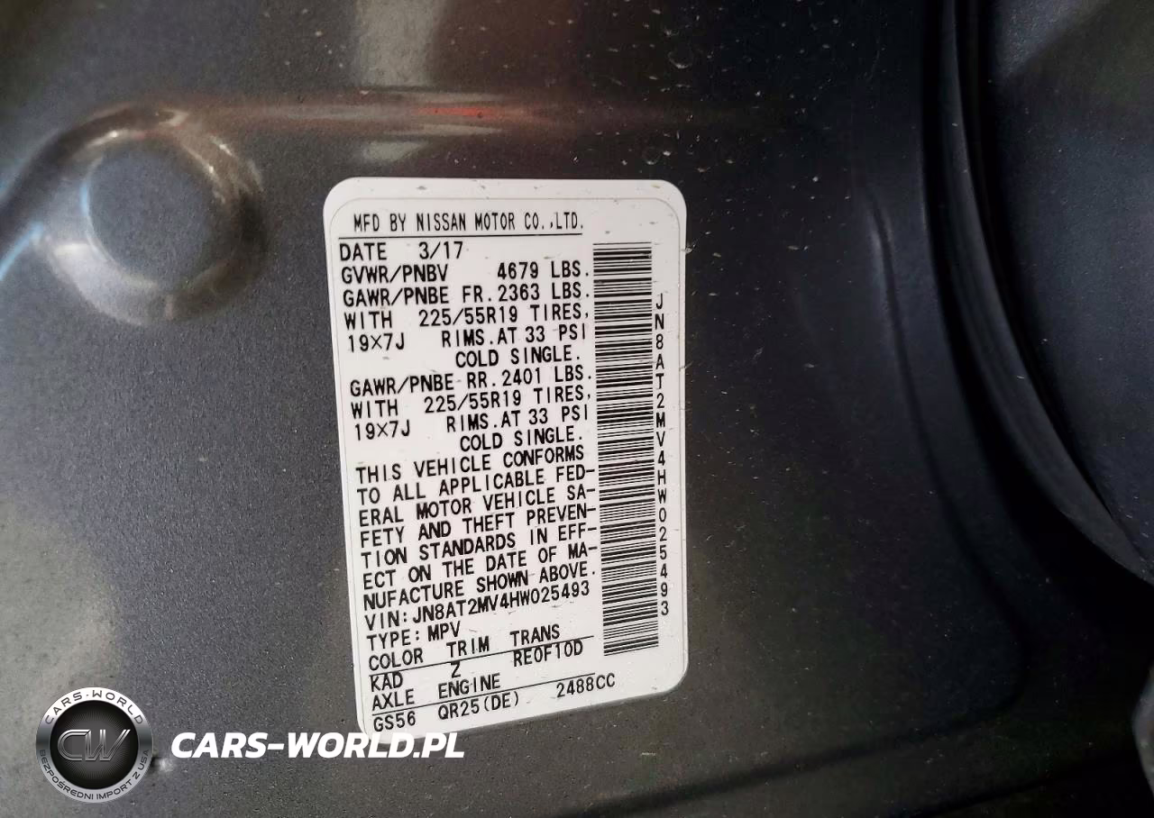 2017 Nissan Rogue Sl VIN:JN8AT2MV4HW025493 - 14