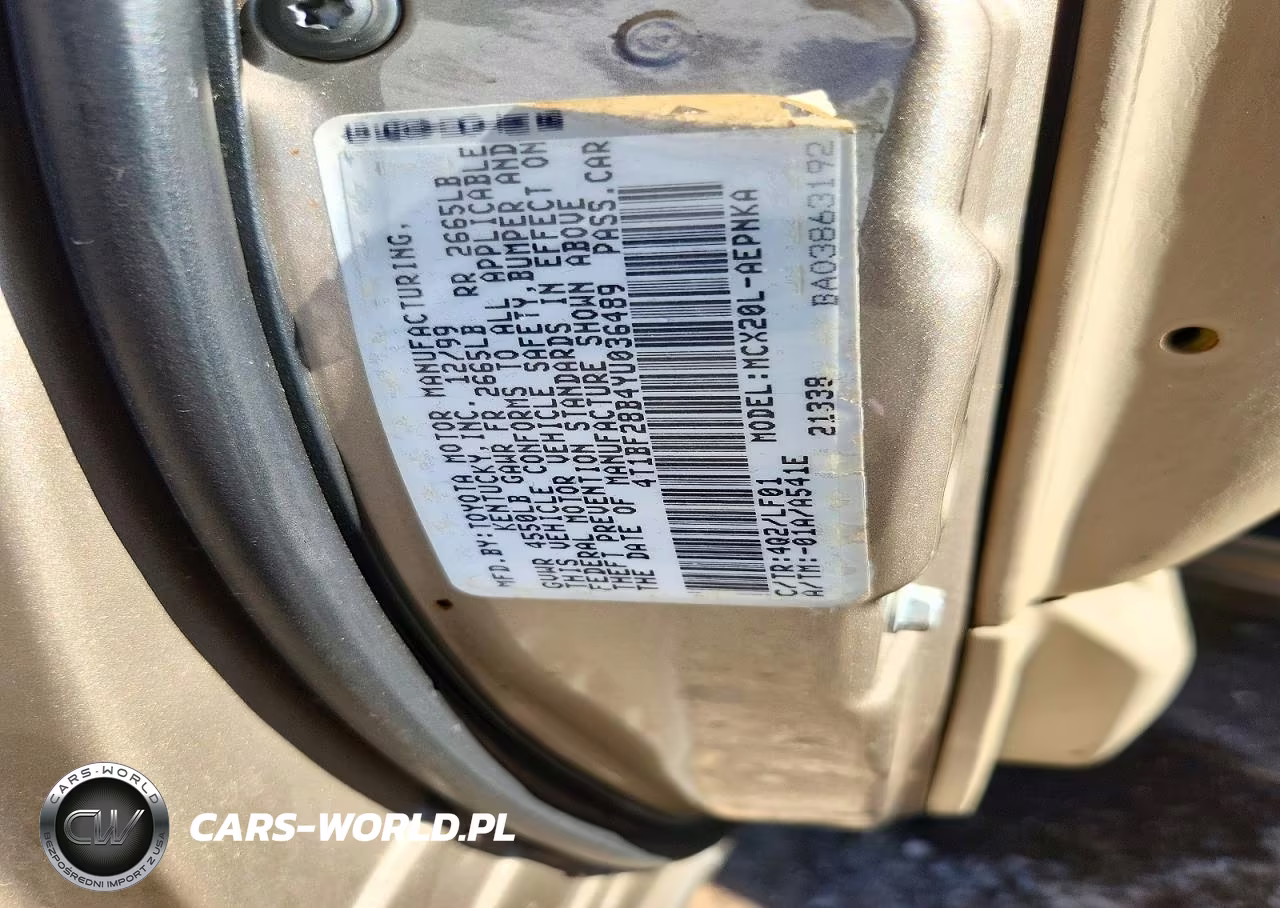 2000 Toyota Avalon Xl VIN:4T1BF28B4YU036489 - 12