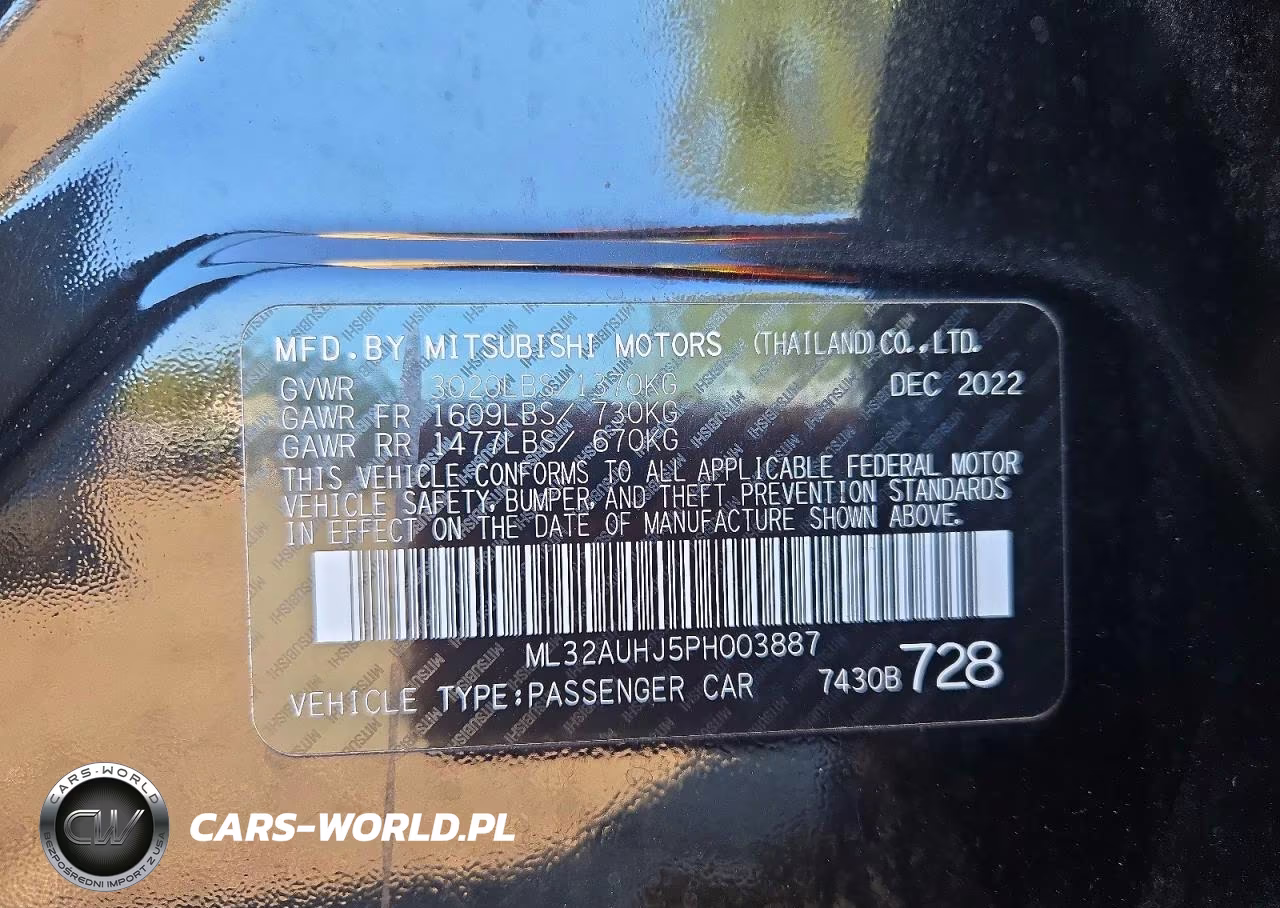 2023 Mitsubishi Mirage Es VIN:ML32AUHJ5PH003887 - 12