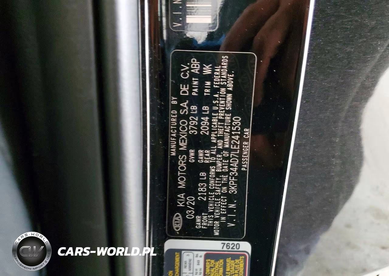2020 Kia Forte Gt Line VIN:3KPF34AD7LE241530 - 13