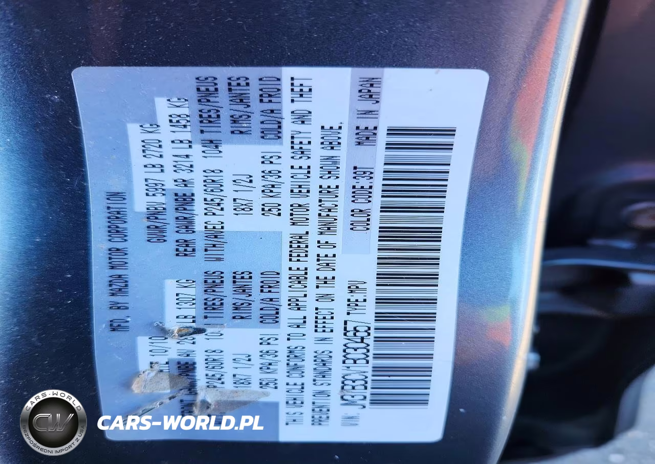 2011 Mazda Cx-9 VIN:JM3TB3CV1B0304657 - 13