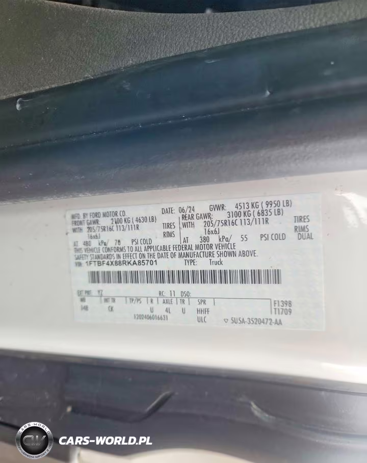 2024 Ford Transit T-350 Hd VIN:1FTBF4X88RKA85701 - 13