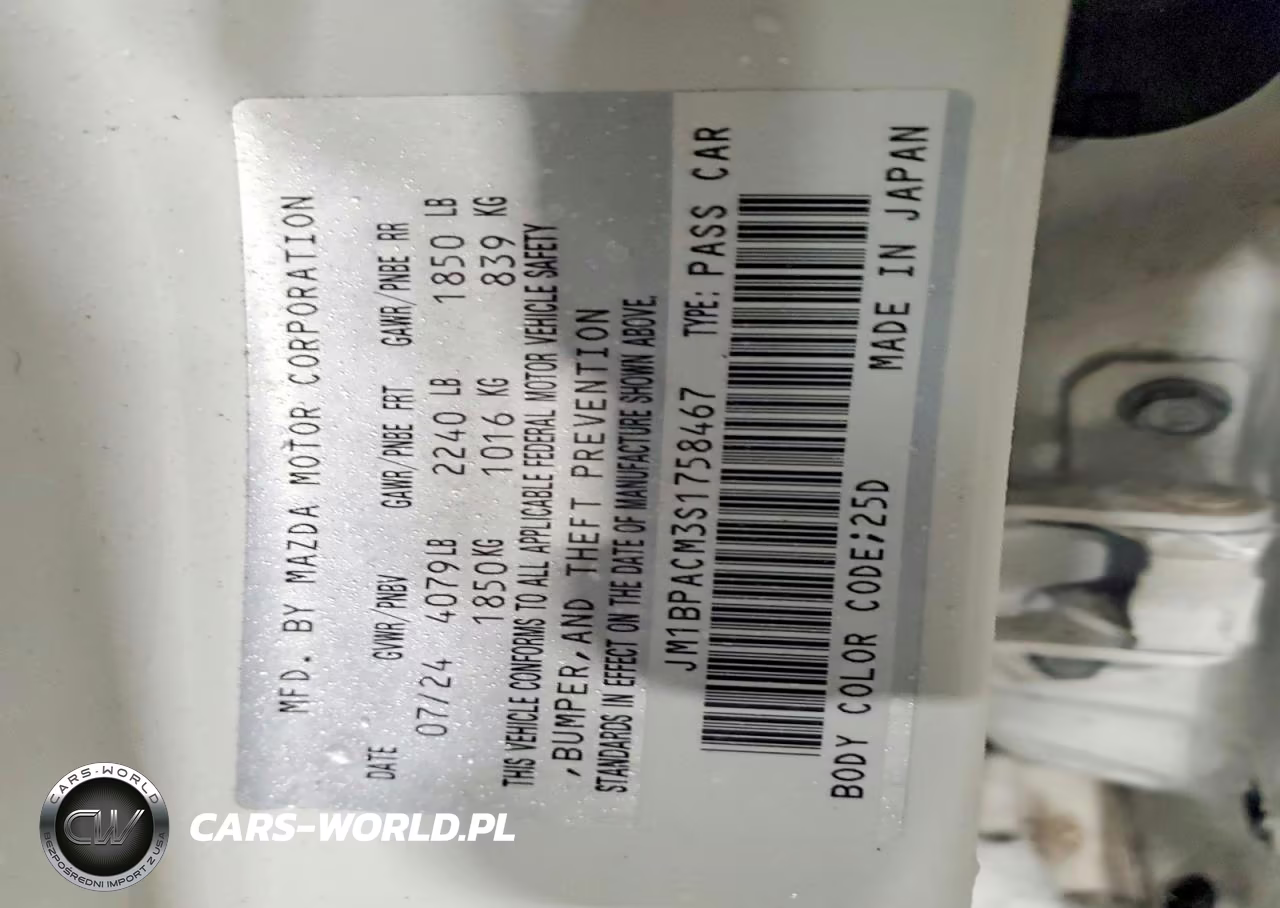 2025 Mazda 3 Preferred VIN:JM1BPACM3S1758467 - 12