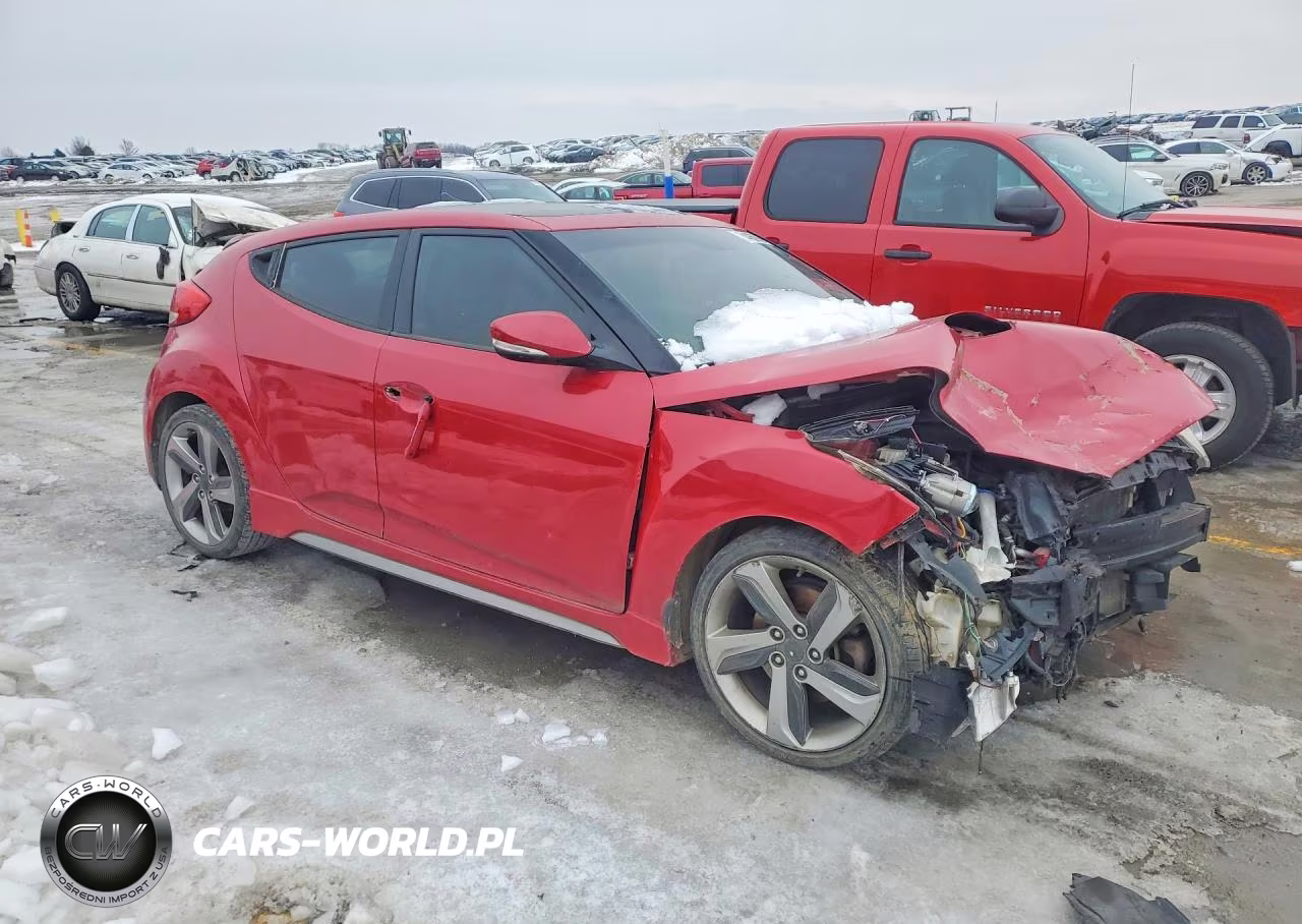 2013 Hyundai Veloster Turbo VIN:KMHTC6AE5DU118248 - 4