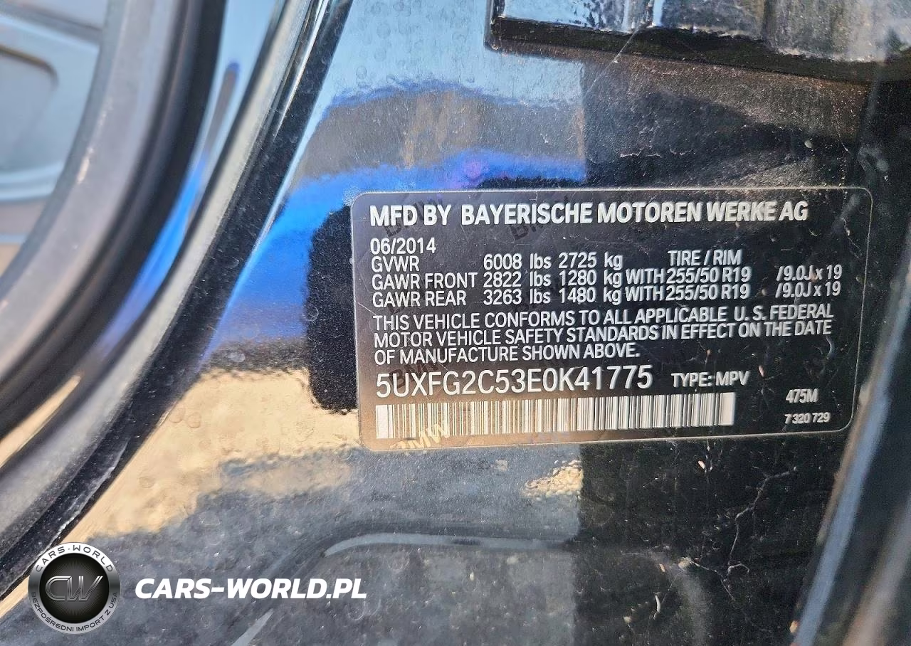 2014 BMW X6 xDrive35I VIN:5UXFG2C53E0K41775 - 13