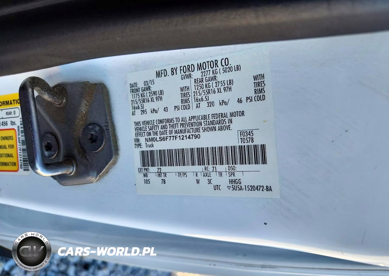 2015 Ford Transit Connect Xlt Delivery Van VIN:NM0LS6F77F1214790 - 13