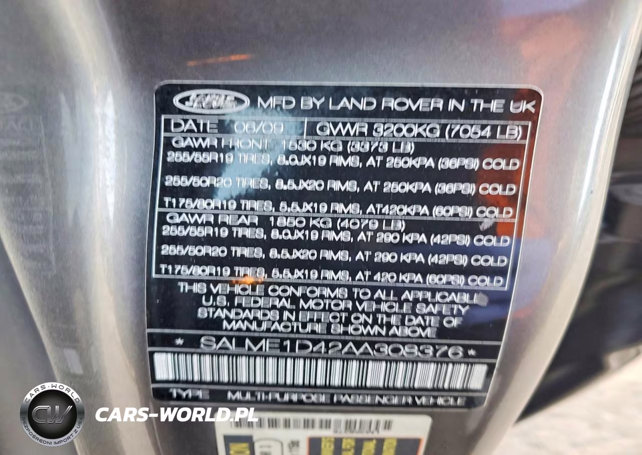 2010 Land Rover Range Rover Hse VIN:SALME1D42AA308376 - 13