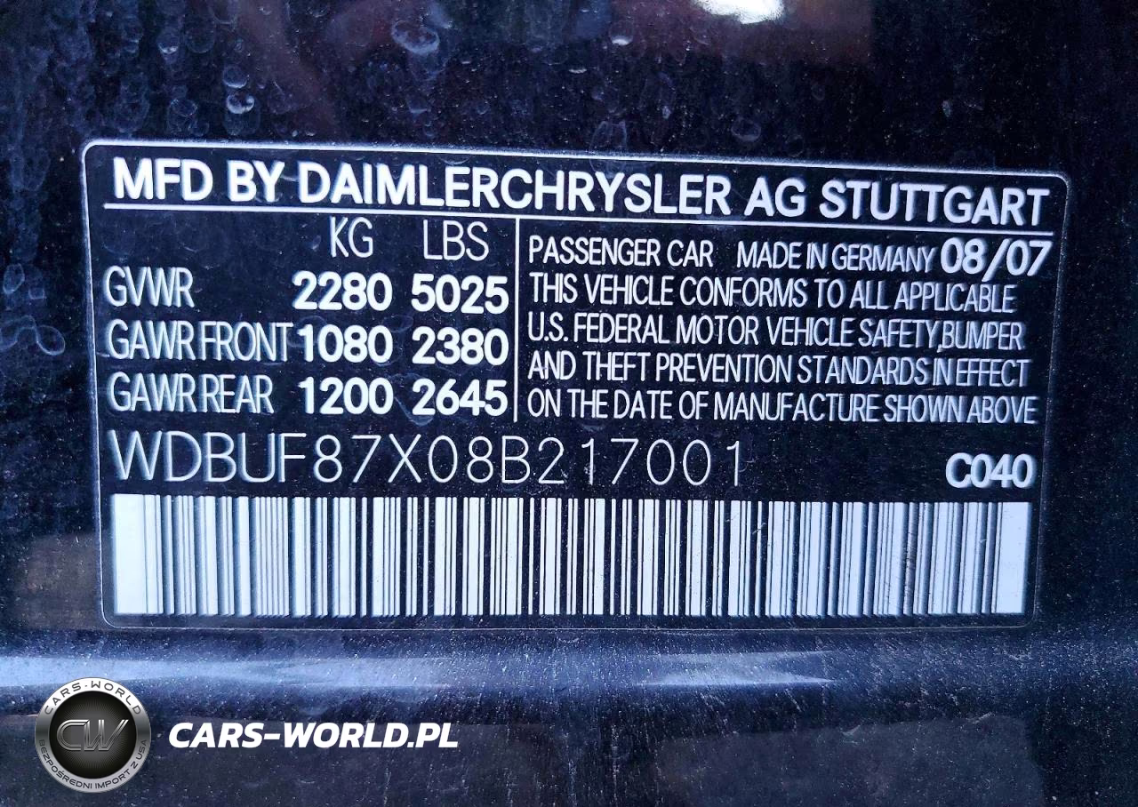 2008 Mercedes-Benz E 350 4Matic VIN:WDBUF87X08B217001 - 12