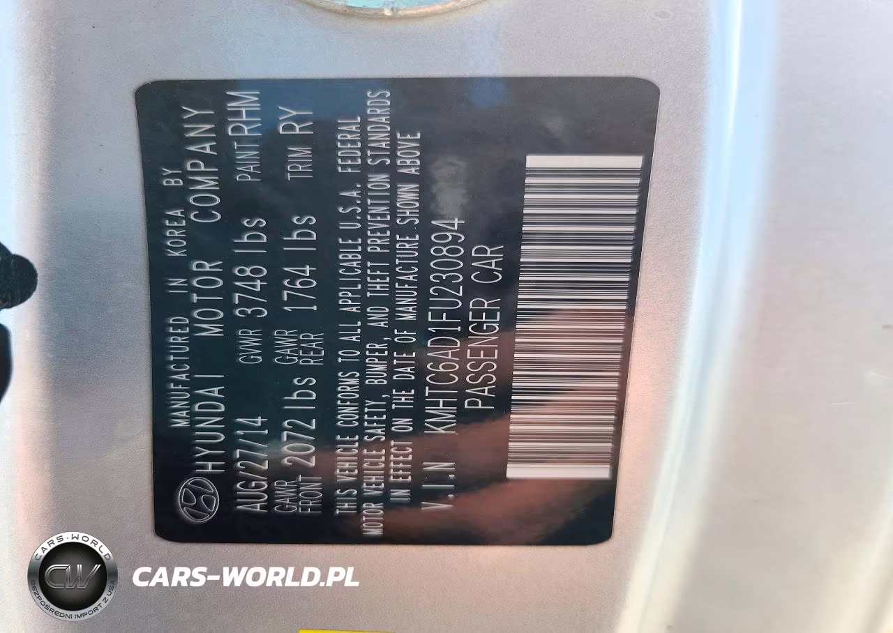 2015 Hyundai Veloster Base VIN:KMHTC6AD1FU230894 - 12